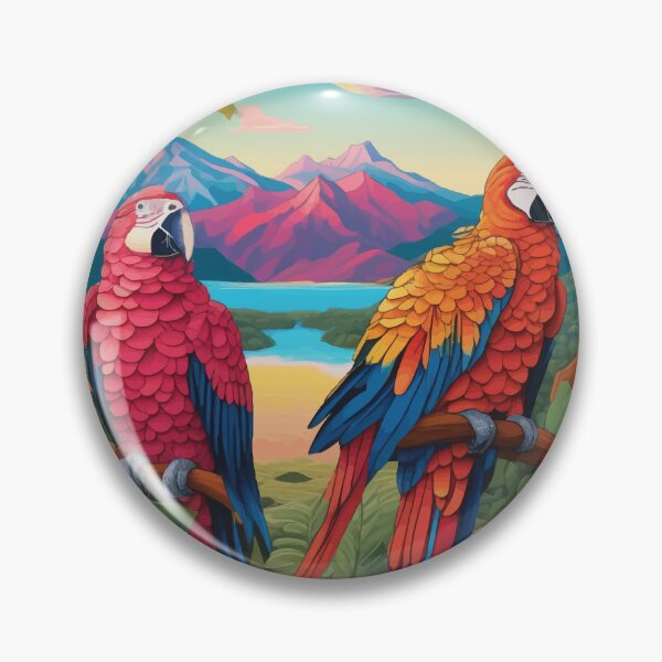 Item preview, Two Parrots in the Jungle designed and sold by Kunst Uit Delfzijl.