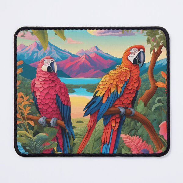 Item preview, Two Parrots in the Jungle designed and sold by Kunst Uit Delfzijl.