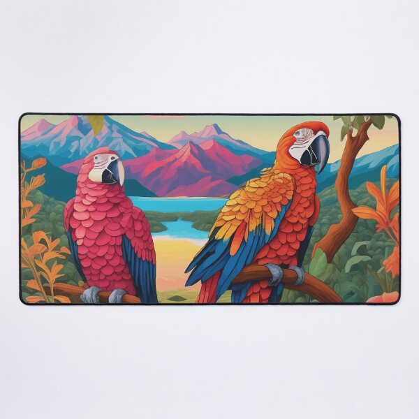 Item preview, Two Parrots in the Jungle designed and sold by Kunst Uit Delfzijl.