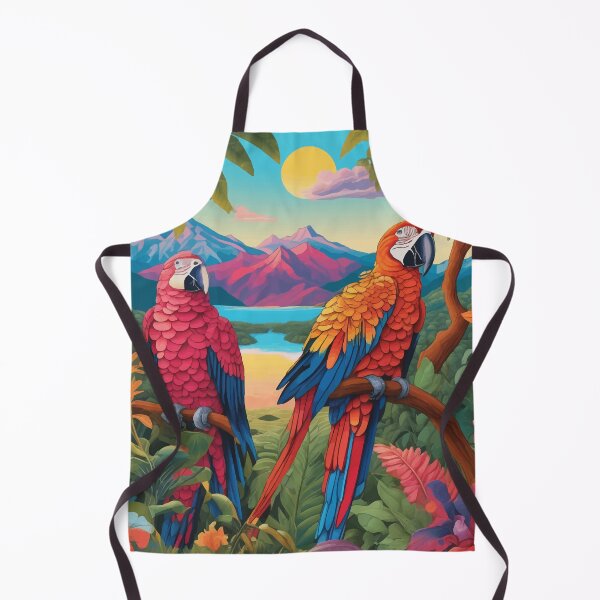 Item preview, Two Parrots in the Jungle designed and sold by Kunst Uit Delfzijl.