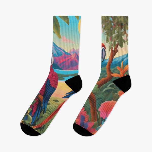 Item preview, Two Parrots in the Jungle designed and sold by Kunst Uit Delfzijl.