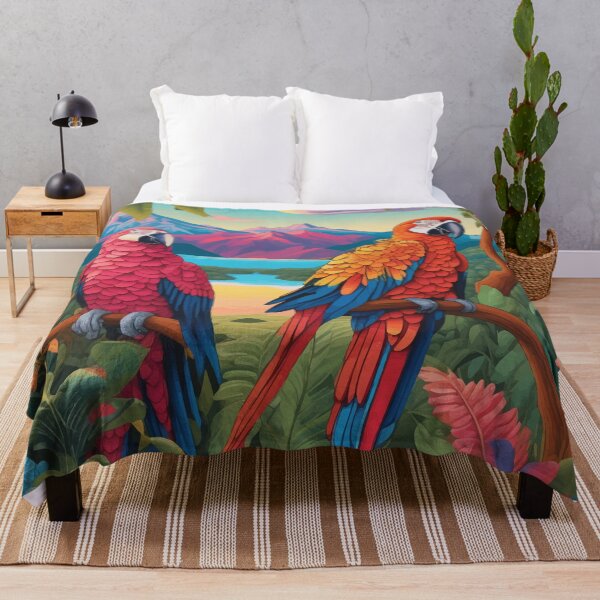 Item preview, Two Parrots in the Jungle designed and sold by Kunst Uit Delfzijl.