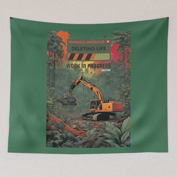 Item preview, WORK IN PROGRESS, SAVE THE PLANET, SAVE EARTH designed and sold by GOLDENGARDENART.