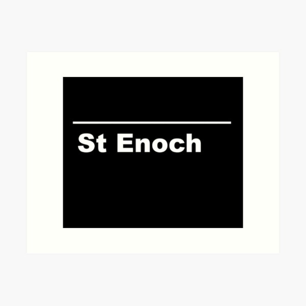 Artikel-Vorschau von Geo3Doodles U-Bahnstation Glasgow (St. Enoch) im NYC-Stil, designt und verkauft von Geo3doodles.