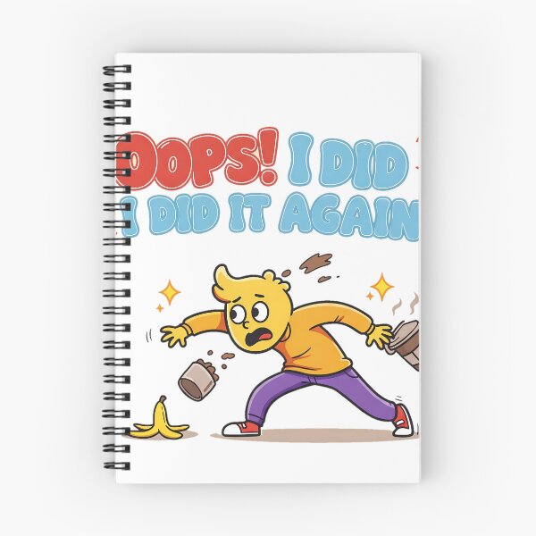 Item preview, Oops! I Did It Again – Funny Cartoon Mishap designed and sold by moba--mania.