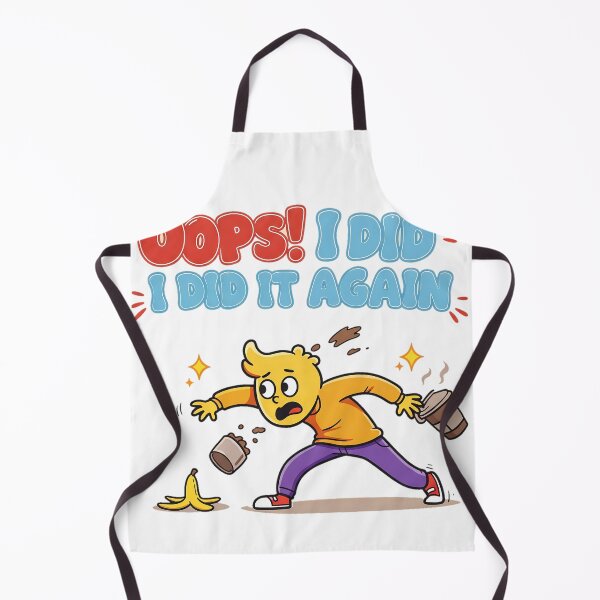 Item preview, Oops! I Did It Again – Funny Cartoon Mishap designed and sold by moba--mania.