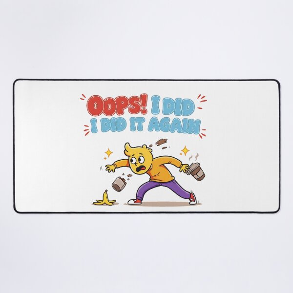 Item preview, Oops! I Did It Again – Funny Cartoon Mishap designed and sold by moba--mania.