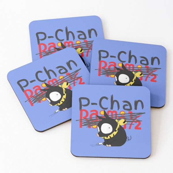 Item preview, P-Chan Ranma Logo (Blue Background) SILLYFUN ON REDBUBBLE.COM (LOWER QUALITY IF STOLEN) designed and sold by SillyFun.