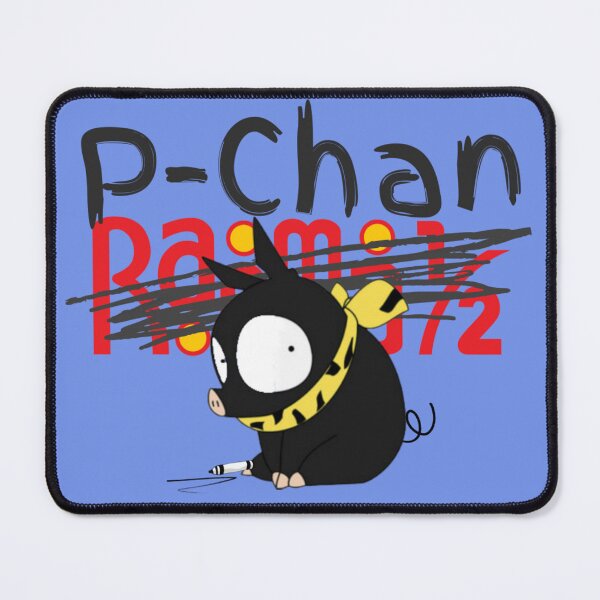 Item preview, P-Chan Ranma Logo (Blue Background) SILLYFUN ON REDBUBBLE.COM (LOWER QUALITY IF STOLEN) designed and sold by SillyFun.