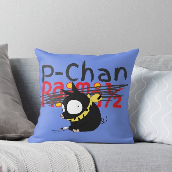 Item preview, P-Chan Ranma Logo (Blue Background) SILLYFUN ON REDBUBBLE.COM (LOWER QUALITY IF STOLEN) designed and sold by SillyFun.