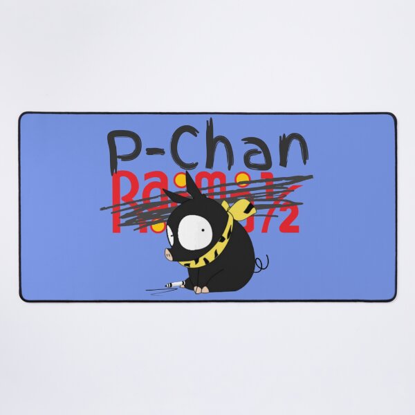 Item preview, P-Chan Ranma Logo (Blue Background) SILLYFUN ON REDBUBBLE.COM (LOWER QUALITY IF STOLEN) designed and sold by SillyFun.