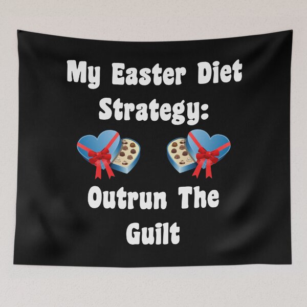 Item preview, My Easter Diet Strategy: Outrun The Guilt! designed and sold by Oaks Creations.