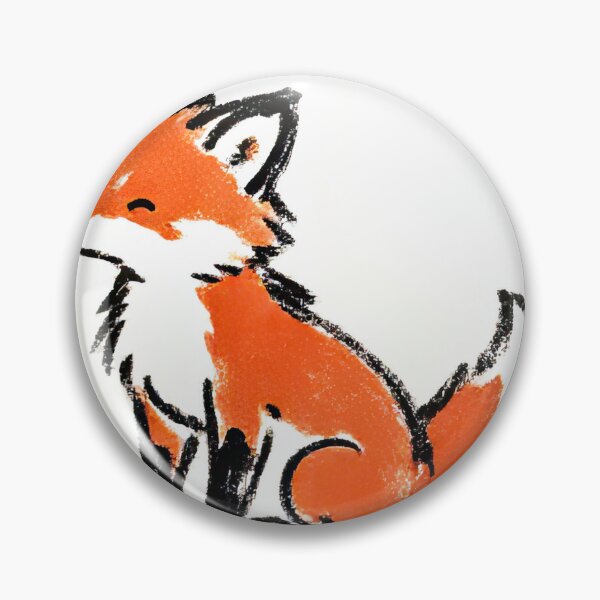 Item preview, Adorable Fox Ink Sketch Art designed and sold by SunkenCost.