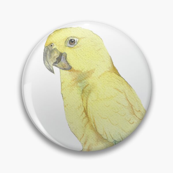 Item preview, Golden conure parakeet parrot watercolor portrait designed and sold by L'Atelier Oranjade.