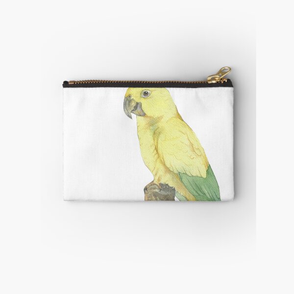 Item preview, Golden conure parakeet parrot watercolor portrait designed and sold by L'Atelier Oranjade.
