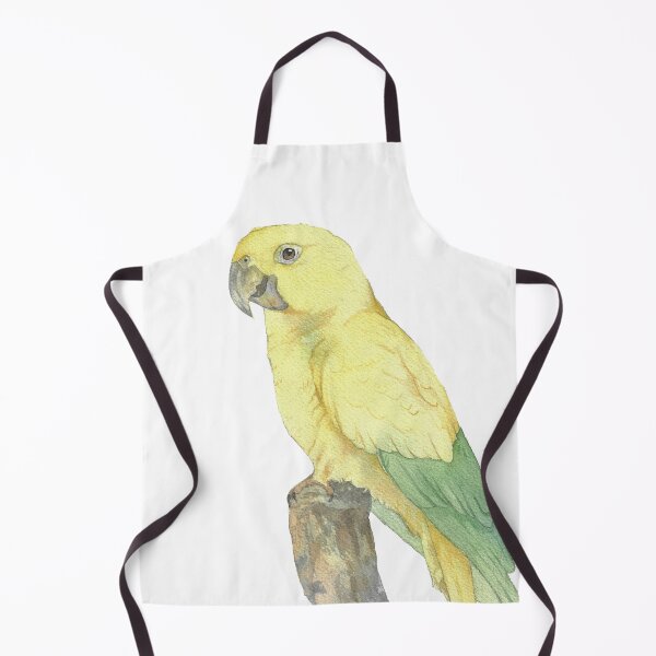 Item preview, Golden conure parakeet parrot watercolor portrait designed and sold by L'Atelier Oranjade.
