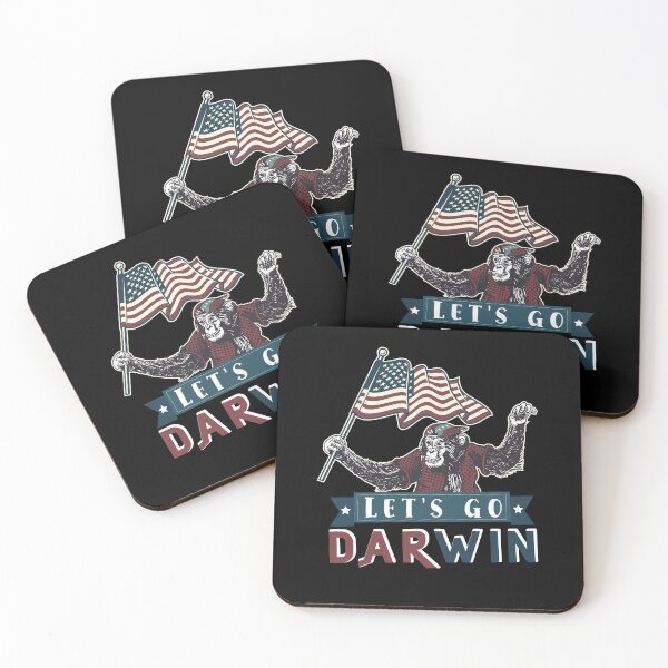 Item preview, Sarcastic Lets Go Darwin Usa Flag Vintage Funny Evolution designed and sold by MadrigueraSM-.