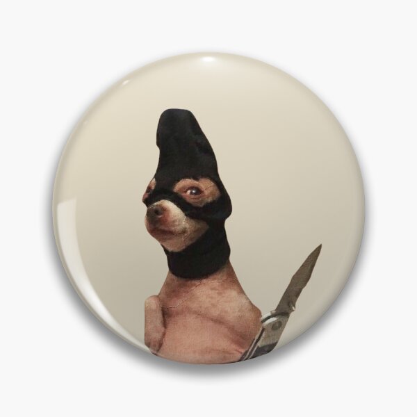 Item preview, Funny Chihuahua Knife Meme – Ski Mask Dog Humor designed and sold by The Eclectic Cat.