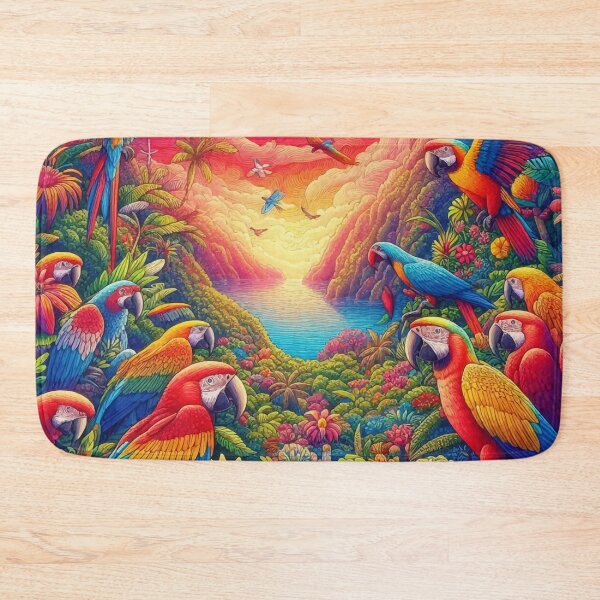 Item preview, Parrots of the jungle designed and sold by Kunst Uit Delfzijl.