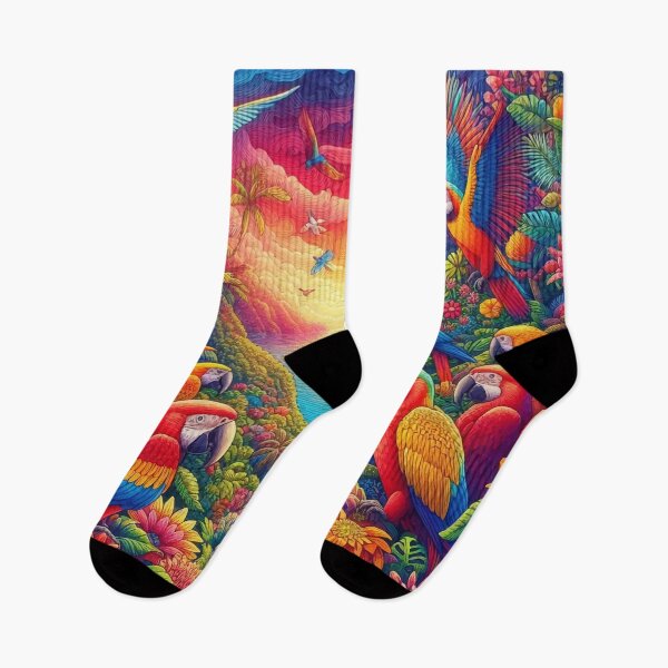 Item preview, Parrots of the jungle designed and sold by Kunst Uit Delfzijl.