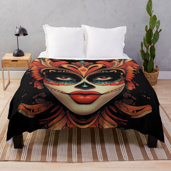 Item preview, Day of the Dead Mask Art designed and sold by ArtVibeCo.
