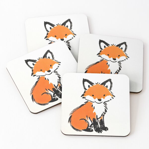 Item preview, Cute Little Fox Ink Sketch designed and sold by SunkenCost.