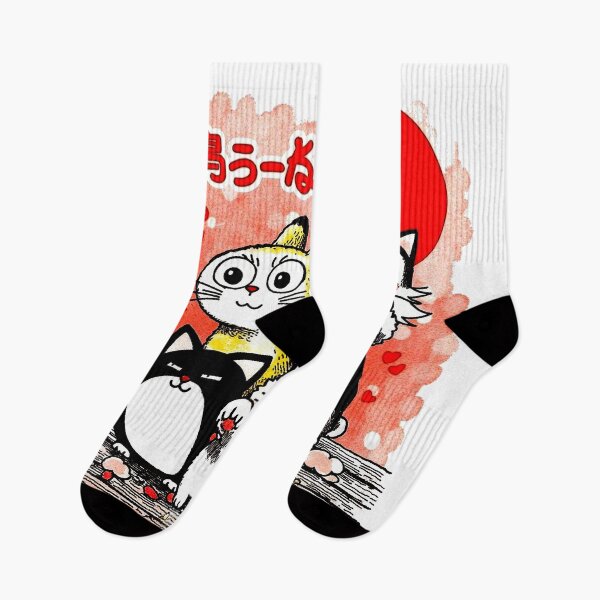 Item preview, Crazy cute funny cats in japan style manga anime ink drawing designed and sold by VonKalt.