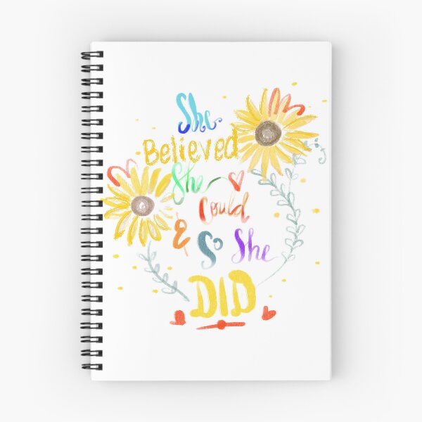 Item preview, She Believed she Could and so she did With Sunflowers designed and sold by Artangible.