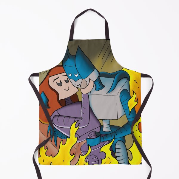 Item preview, BatBot and Talia Al-Bhot Trapped in an Inferno! designed and sold by ArtOfLoveBots.