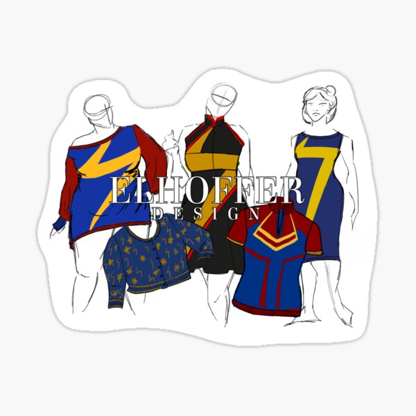 Elhoffer Design - Marvelous Heroes Sticker