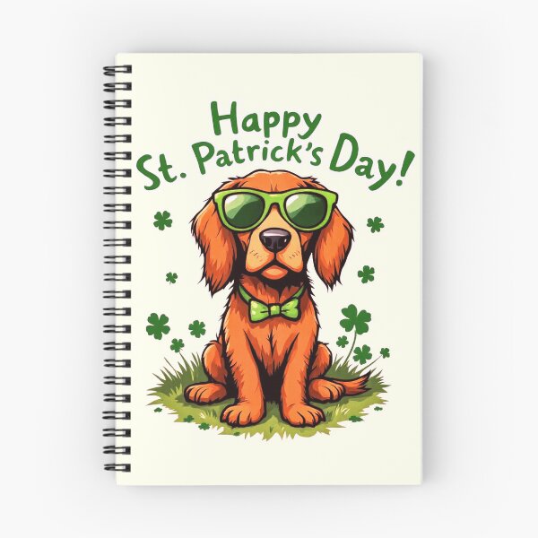 Item preview, St. Patrick’s Day Cool Irish Red Setter 2 designed and sold by SteadyRolling.