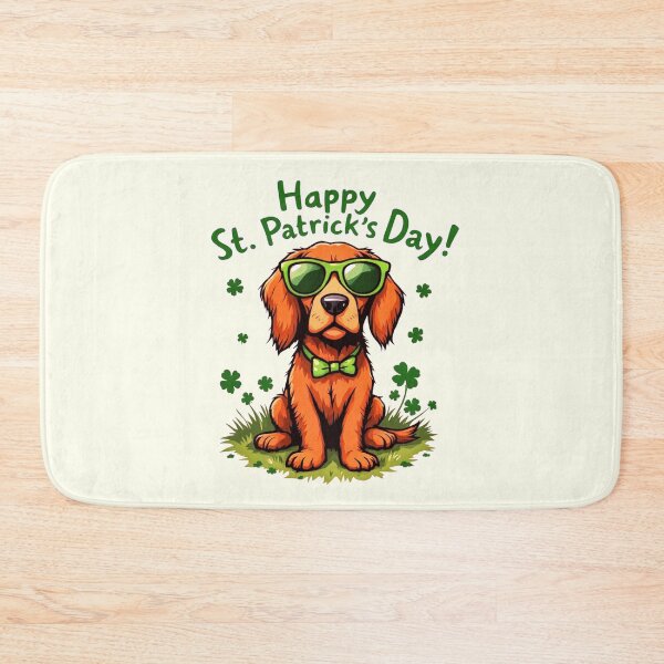 Item preview, St. Patrick’s Day Cool Irish Red Setter 2 designed and sold by SteadyRolling.