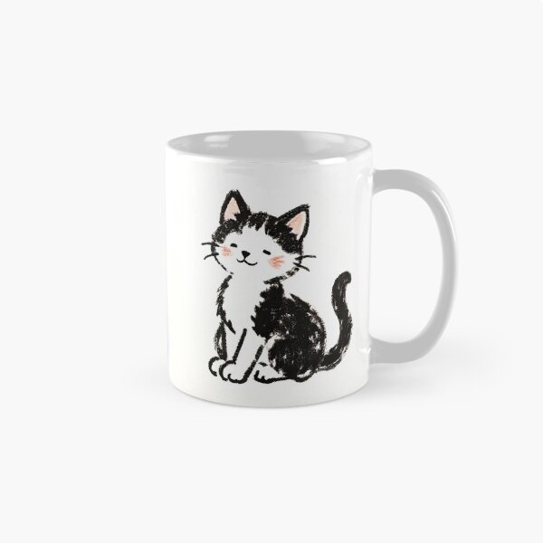 Item preview, Lindo dibujo artístico de un gato con tinta designed and sold by SunkenCost.