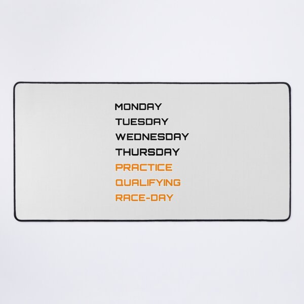 Item preview, Papaya - Days of the race week designed and sold by ClanRaeDesign.