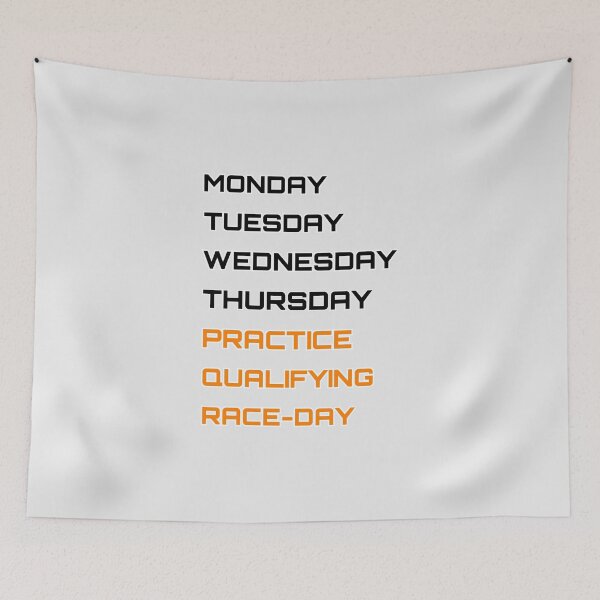 Item preview, Papaya - Days of the race week designed and sold by ClanRaeDesign.