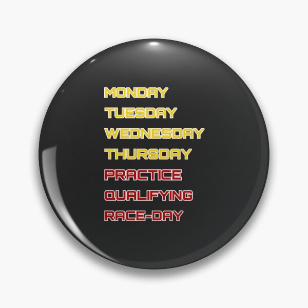 Item preview, Scuderia - Days of the race week designed and sold by ClanRaeDesign.