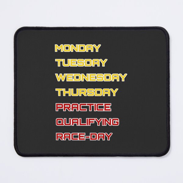 Item preview, Scuderia - Days of the race week designed and sold by ClanRaeDesign.