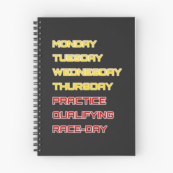 Item preview, Scuderia - Days of the race week designed and sold by ClanRaeDesign.