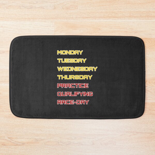 Item preview, Scuderia - Days of the race week designed and sold by ClanRaeDesign.