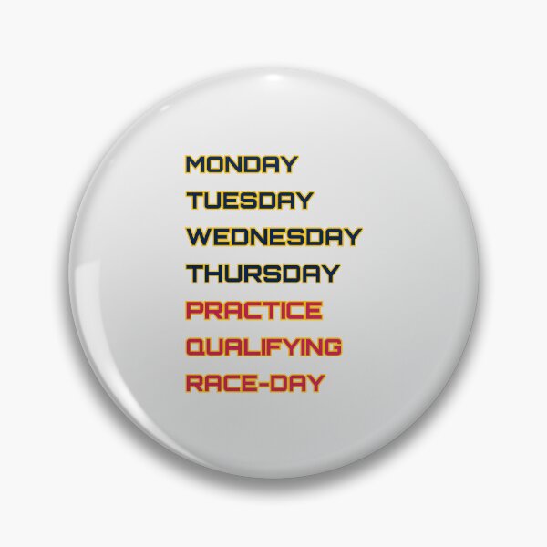 Item preview, RBR - Days of the race week designed and sold by ClanRaeDesign.