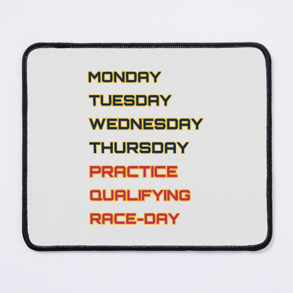 Item preview, RBR - Days of the race week designed and sold by ClanRaeDesign.
