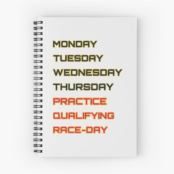 Item preview, RBR - Days of the race week designed and sold by ClanRaeDesign.