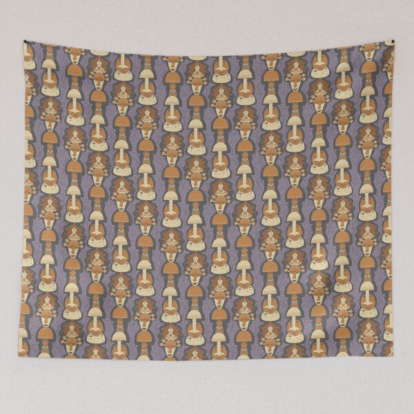 Item preview, Masked Mushroom Characters - Feeling Fungal designed and sold by Vibezgarden.