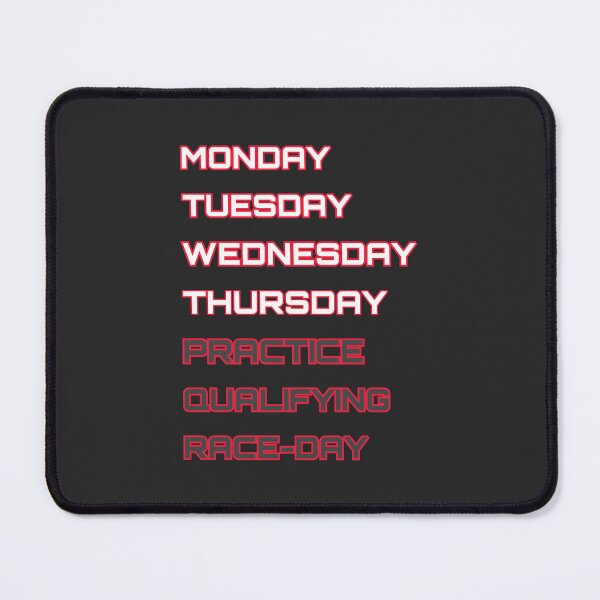 Item preview, Haàs - Days of the race week designed and sold by ClanRaeDesign.