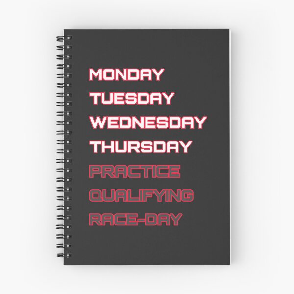 Item preview, Haàs - Days of the race week designed and sold by ClanRaeDesign.