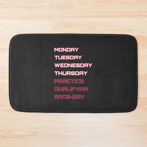 Item preview, Haàs - Days of the race week designed and sold by ClanRaeDesign.