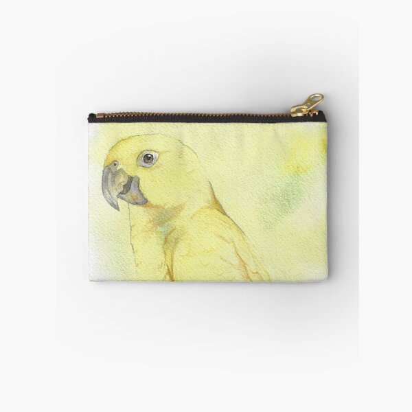 Item preview, Golden conure parakeet parrot watercolor portrait V2 designed and sold by L'Atelier Oranjade.