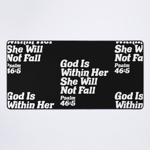 Item preview, God Is Within Her - Christian Quote Psalm 46:5 designed and sold by cidolopez.