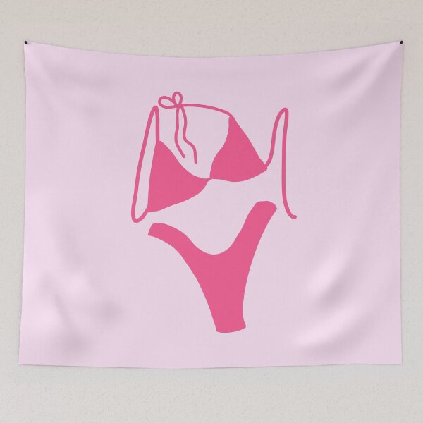Item preview, teeny pink bikini designed and sold by abbywalk.