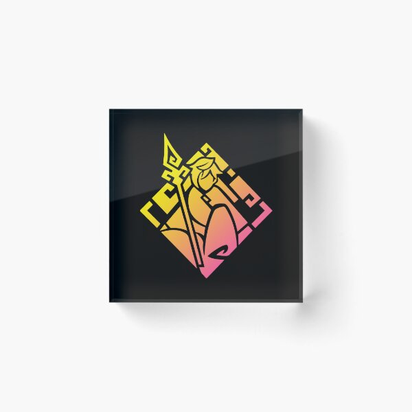 Item preview, Zhongli Genshin Impact Character Neon Aestetic Symbol designed and sold by Kubala Designs.